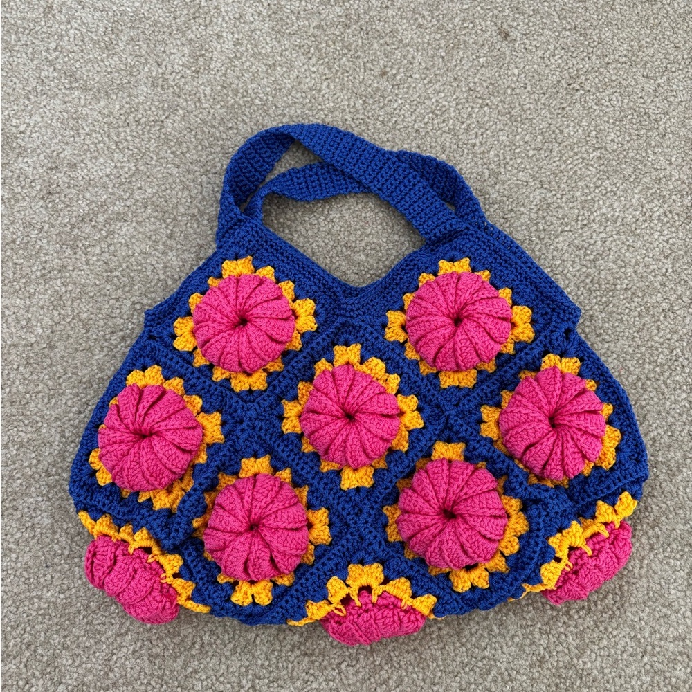 Colorful Crochet Handbag